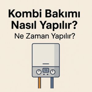 Kombinin iç bileşenlerini kontrol eden teknik servis personeli