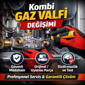 Kombi gaz valfi değişimi görseli